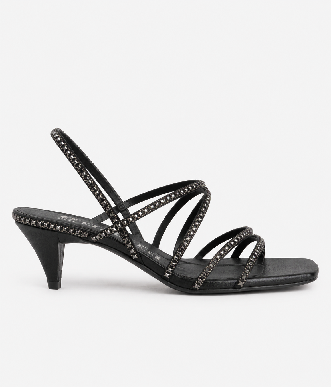 AILEN CRYSTAL 'PAVÉ' MIDI SANDAL
