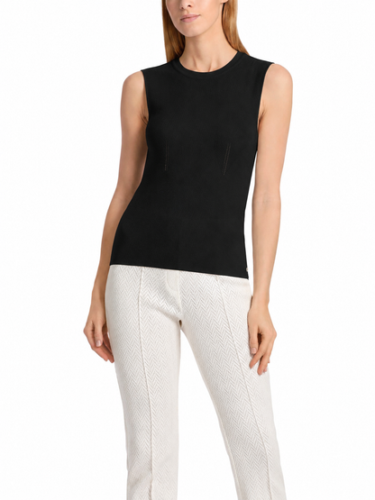 ROUND NECK SLEEVELESS FIT TOP