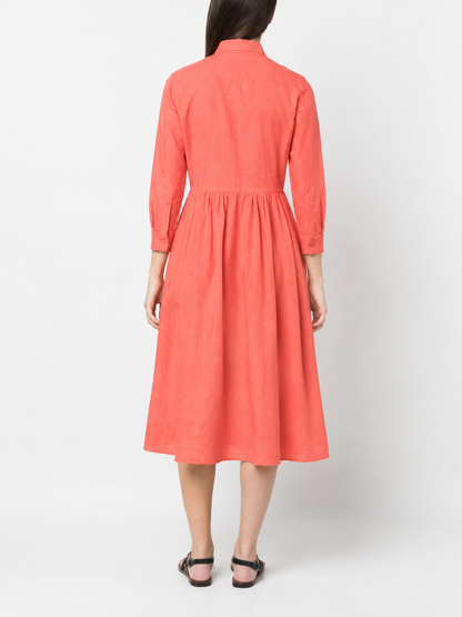 Classic Shirt Dress w self tie