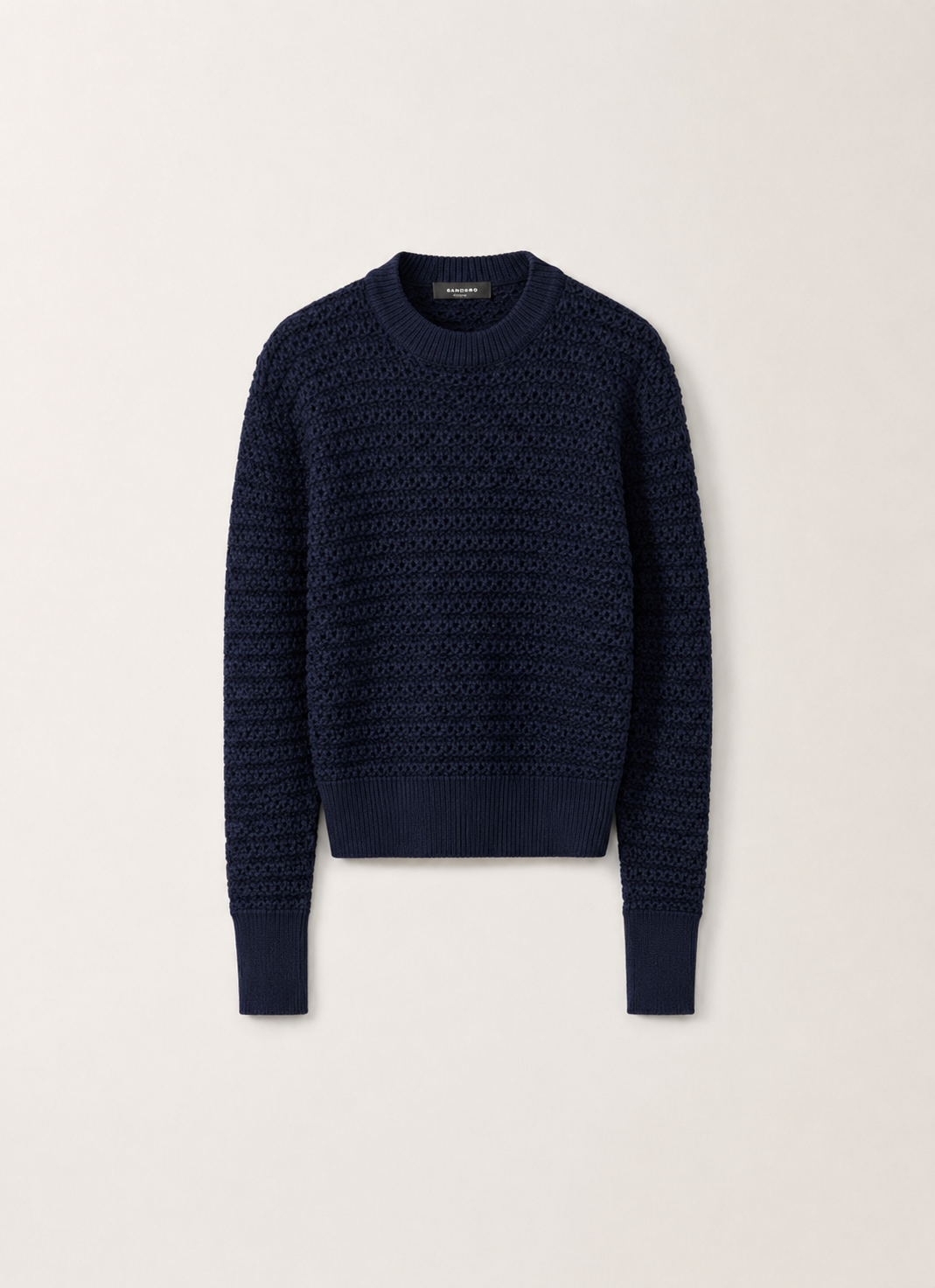 COTTON SWEATER WITH SEQUINS