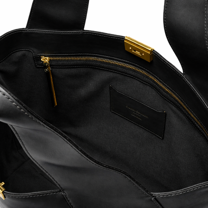 VIVI LEATHER BAG NERO