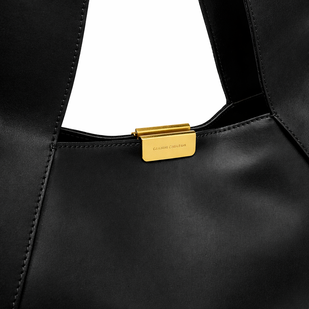 VIVI LEATHER BAG NERO