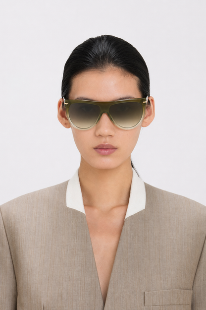 FLAT TOP GRADIENT OLIVE FRAME