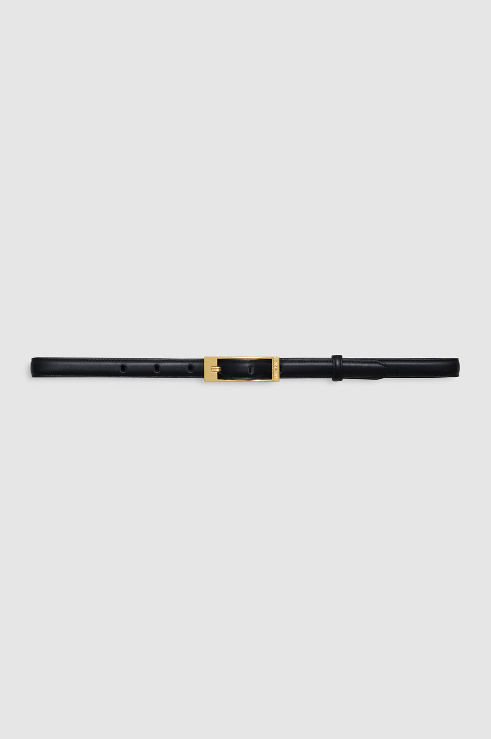 ANINE BING Elly Smooth Leather Belt In Black - image 3