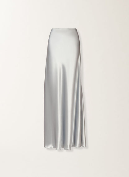 ASYMMETRICAL FLARE MAXI SKIRT