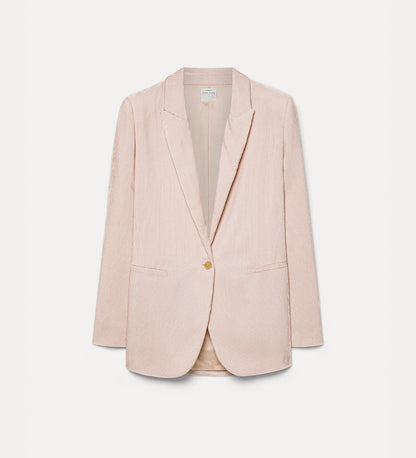 Fluid Ribbed Velvet Blazer Loto by Forte Forte - view 5
