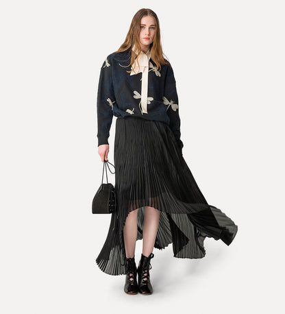 "VOILA" UNE FLEUR EMBROIDERY SWEATSHIRT