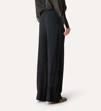 SATIN REGULAR WAIST SMOKING PANTS