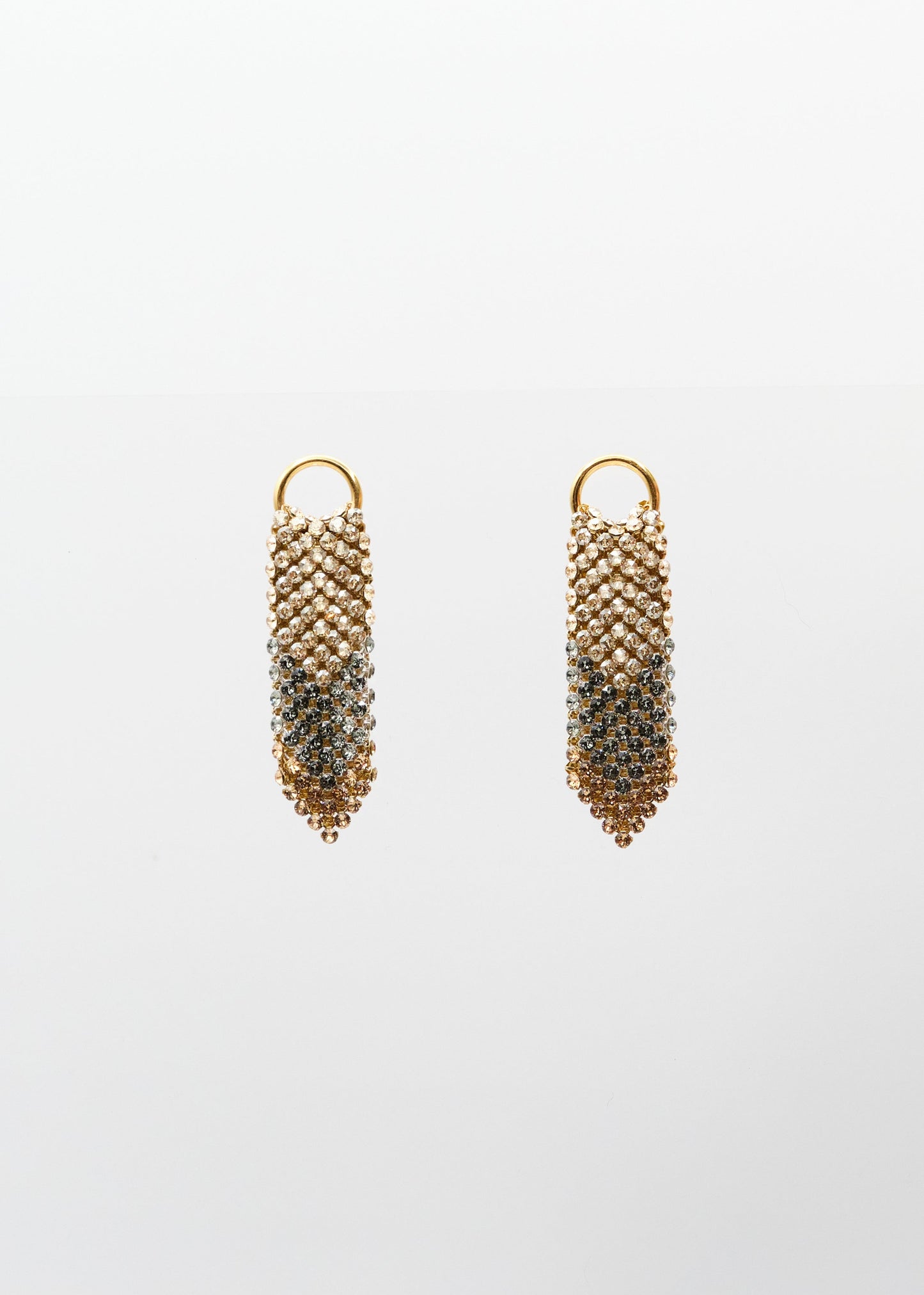 GENTLE EARRINGS GOLD & GREY