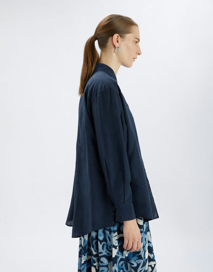 FOUND SHIRT W TONE ON TONE EMBROIDERY