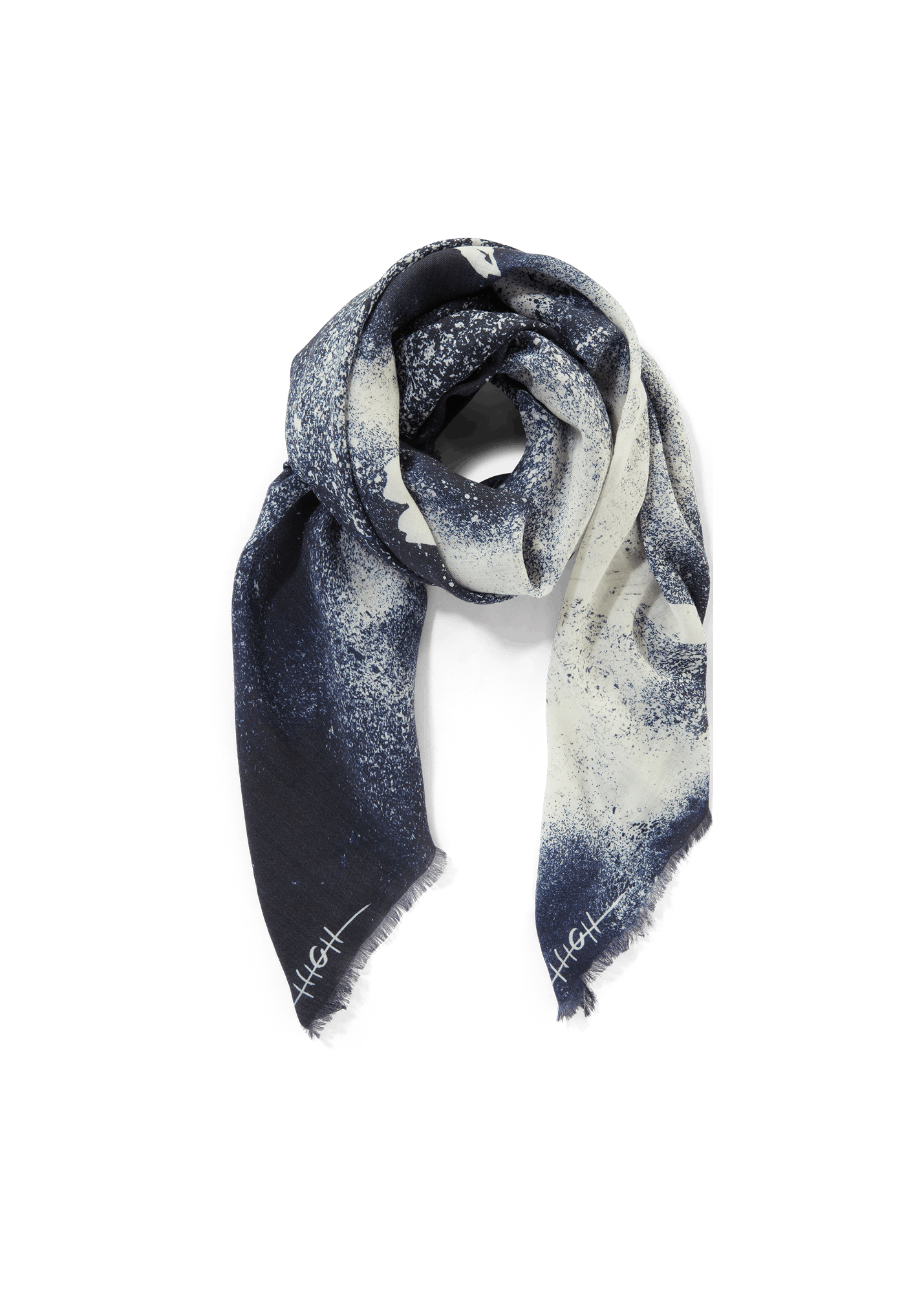 Patterned scarf on a transparent background