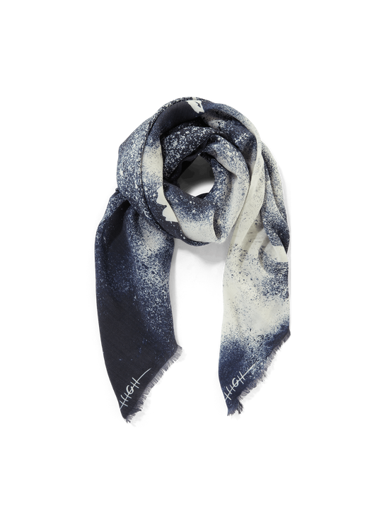 Patterned scarf on a transparent background