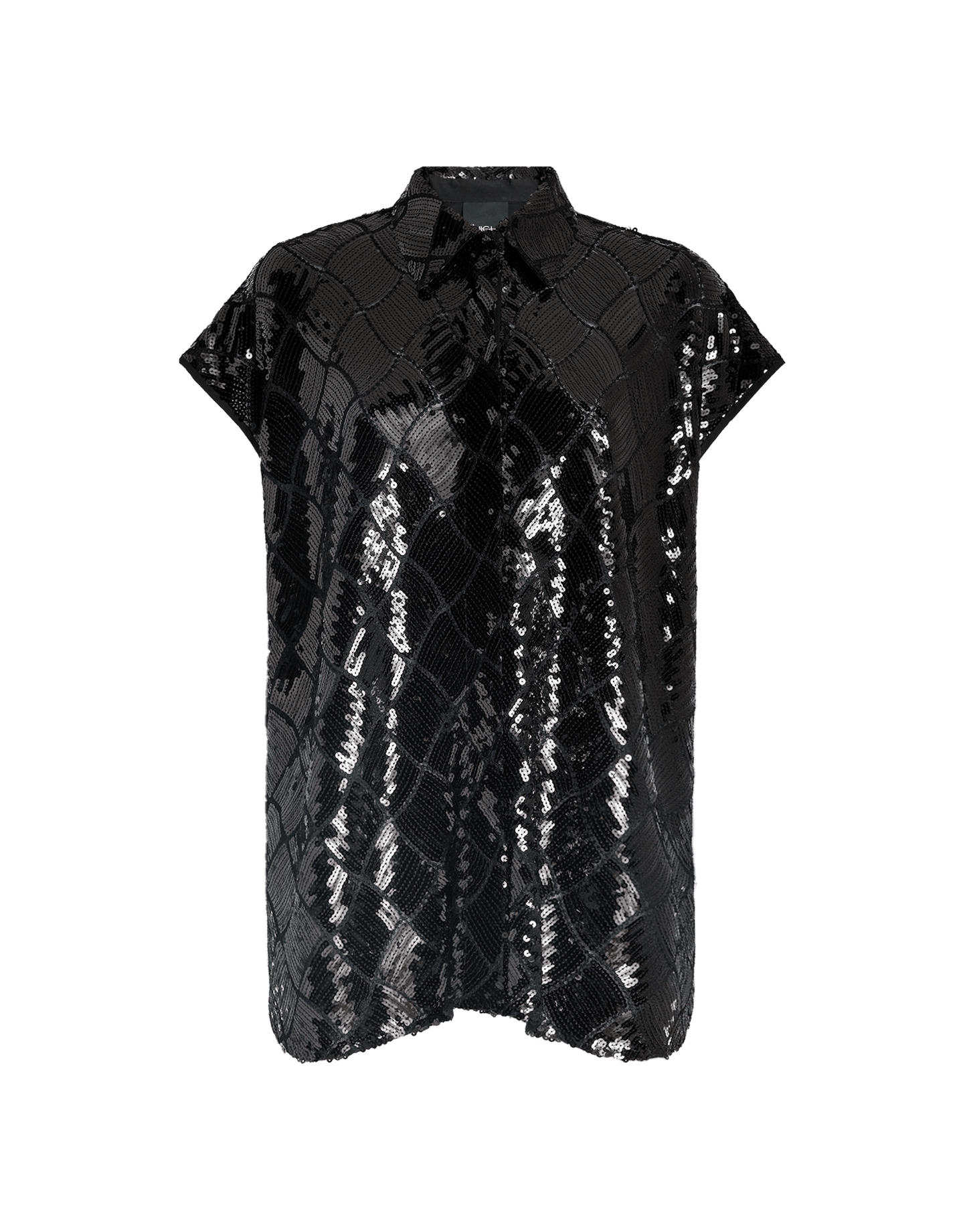 CROSSOVER SEQUIN SHIRT