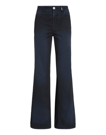 SHORTER COATED COTTON PANTS