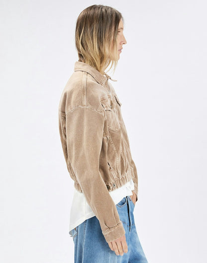 COMPACT DENIM BOMBER JACKET