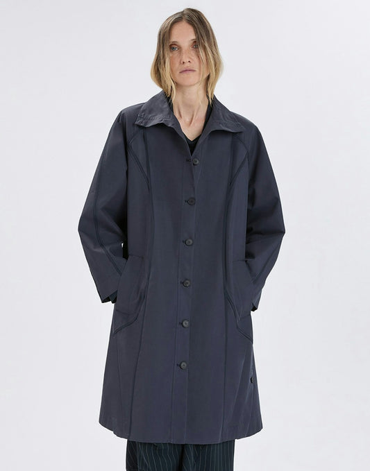 PETUNIA FUNNEL NECK LONG COAT