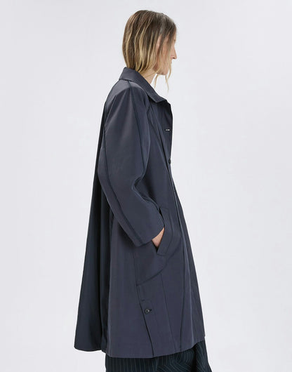 PETUNIA FUNNEL NECK LONG COAT