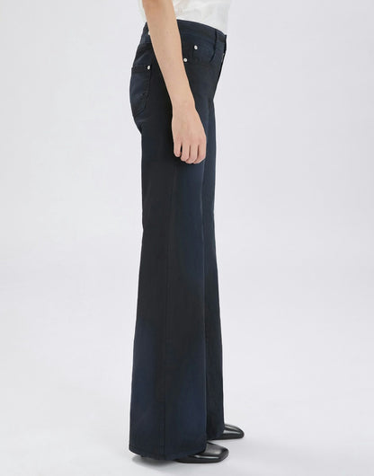 SHORTER COATED COTTON PANTS