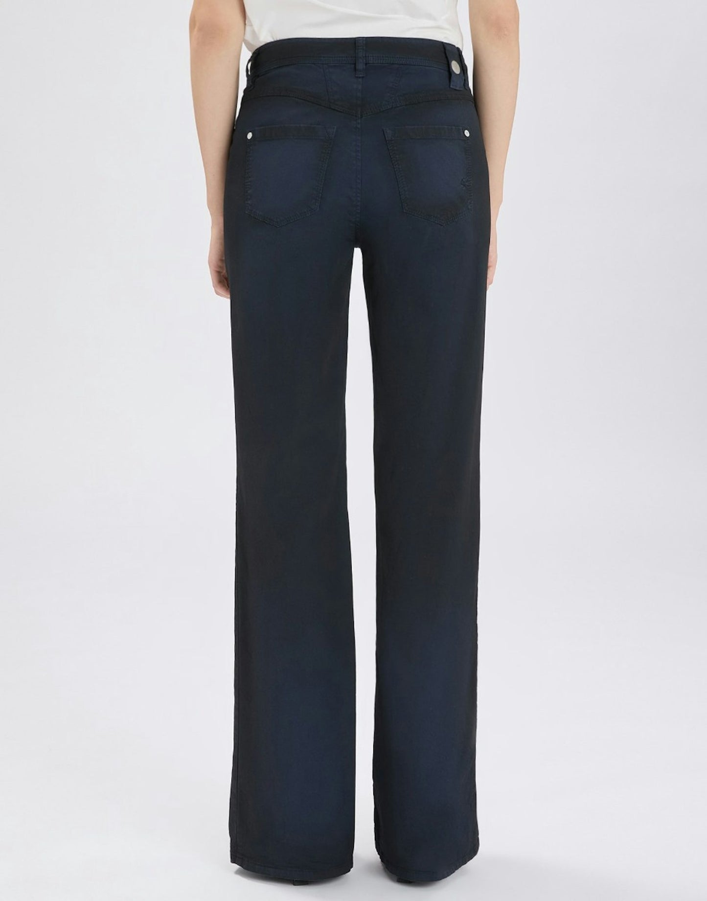 SHORTER COATED COTTON PANTS