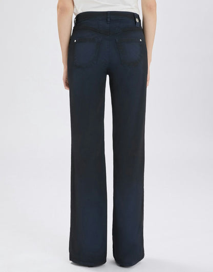 SHORTER COATED COTTON PANTS