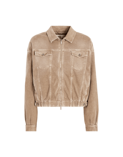 COMPACT DENIM BOMBER JACKET