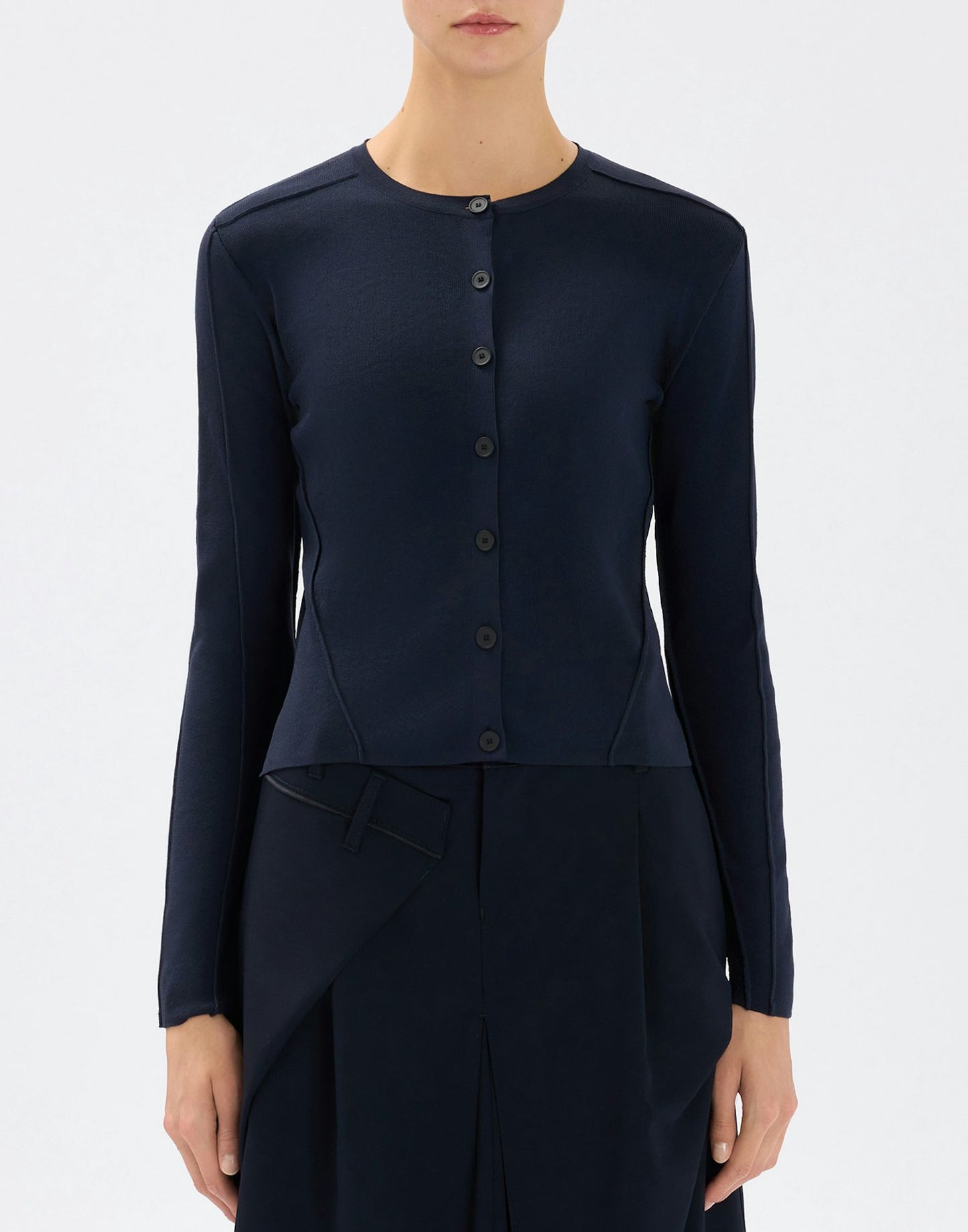 GUIPURE KNITTED L/SLEEVE CARDIGAN