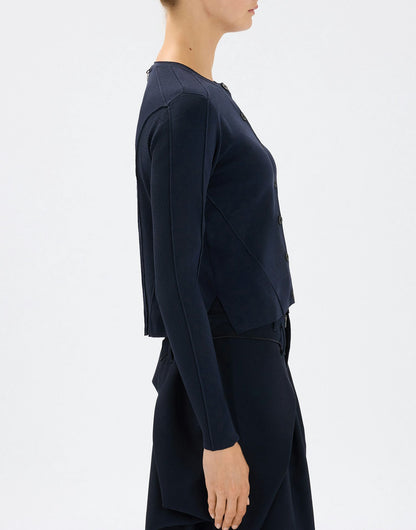 GUIPURE KNITTED L/SLEEVE CARDIGAN