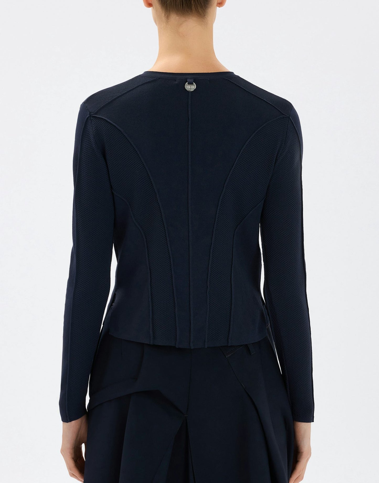 GUIPURE KNITTED L/SLEEVE CARDIGAN