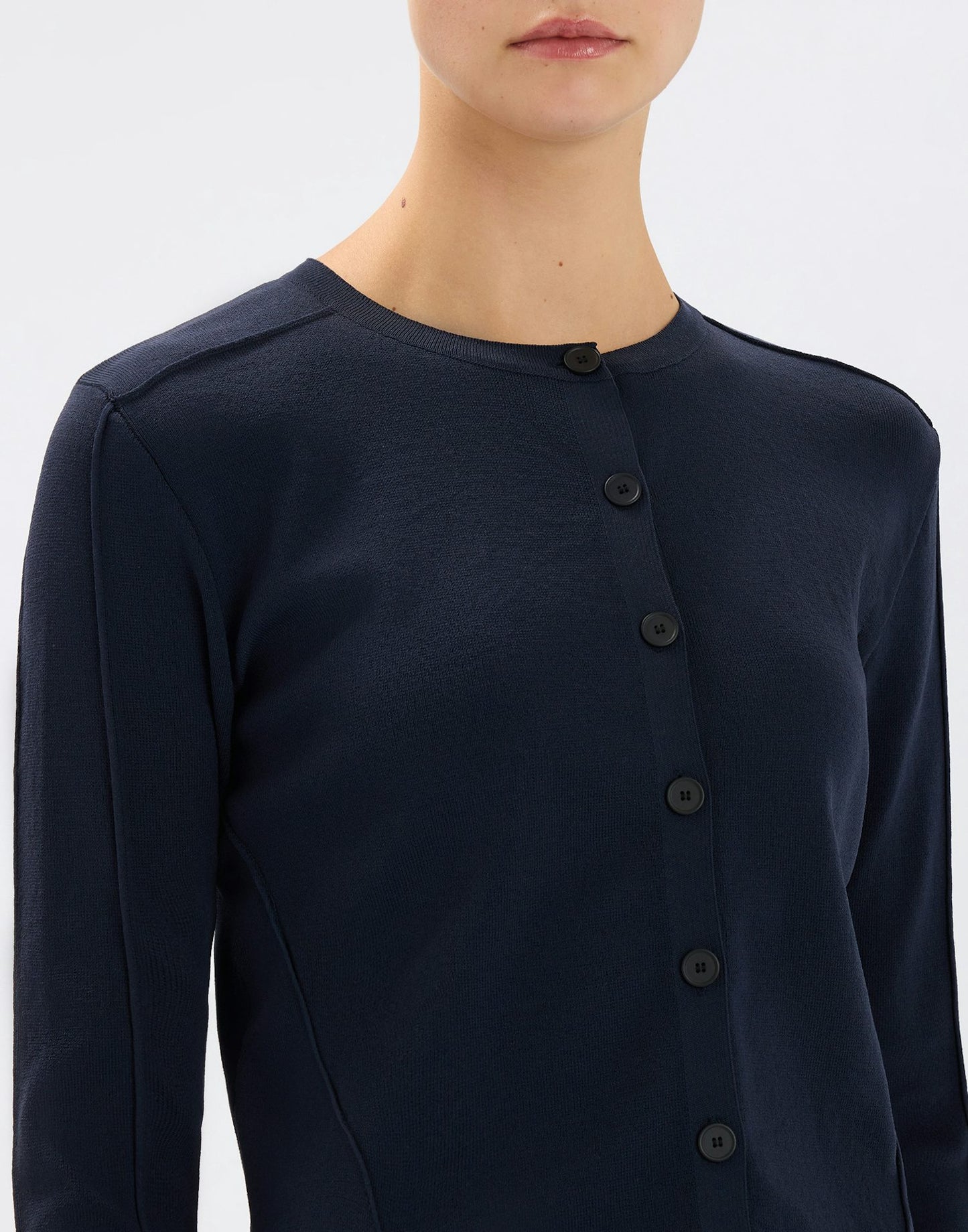 GUIPURE KNITTED L/SLEEVE CARDIGAN