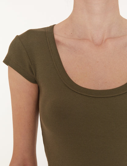 SABA COTTON RIB TOP