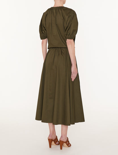 MANAR SKIRT-COTTON SATEEN