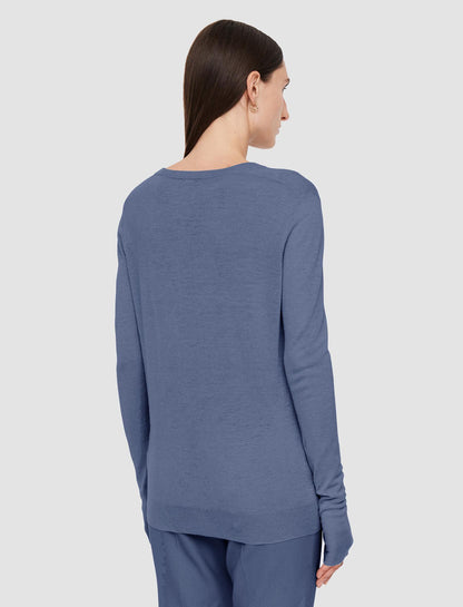 CASHAIR V-NECK JUMPER HARBOUR