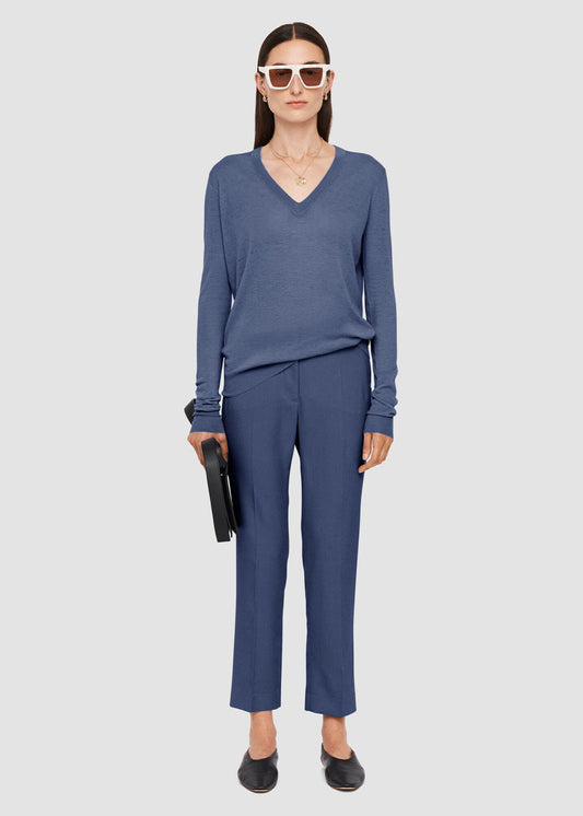 CASHAIR V-NECK JUMPER HARBOUR