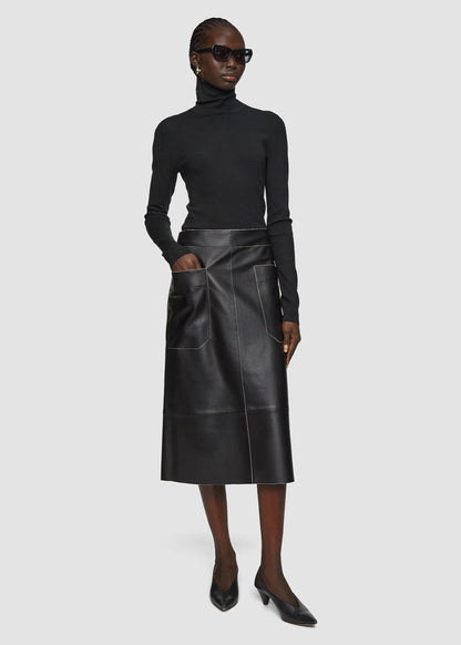 BLOMFIELD NAPPA LEATHER SKIRT