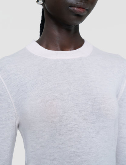 CASHAIR ROUND NECK L/SLEEVE KNIT