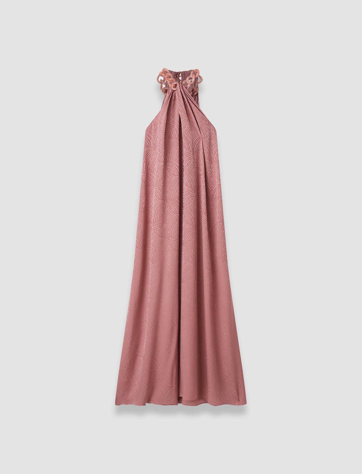 PARC DRESS SILK JACQUARD MUSK