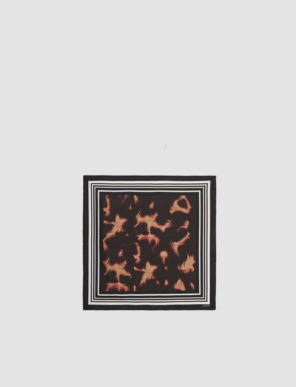 DANICA ACC SMALL SILK SCARF TORTOISE SHELL
