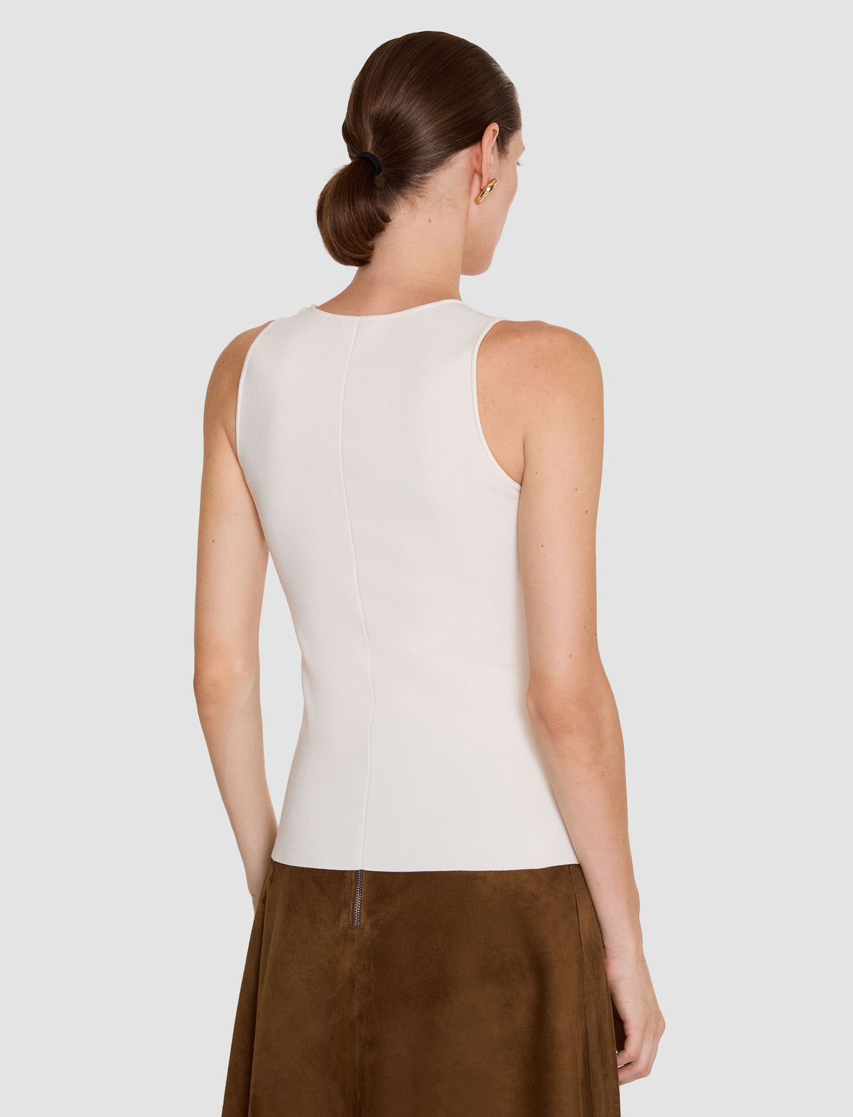 RANA TANK SILK STRETCH IVORY