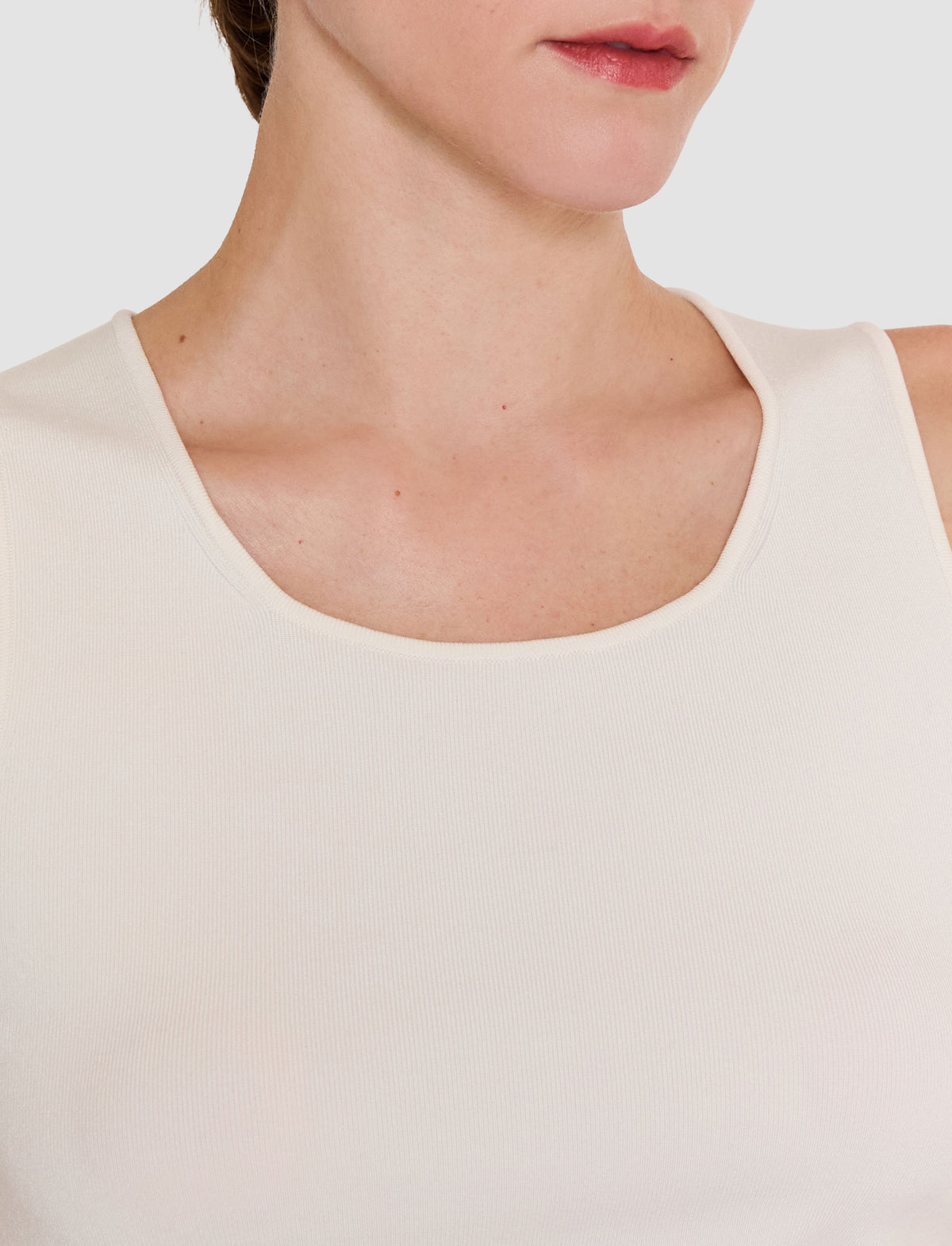RANA TANK SILK STRETCH IVORY