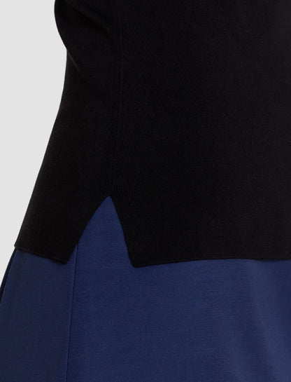 RANA TANK SILK STRETCH BLACK