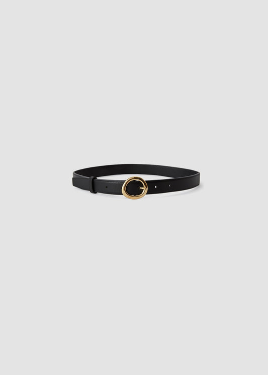 Rene Smooth Leather Belt Black by JOSEPH - view 1