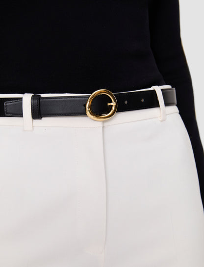 RENE ACC SMOOTH BELT BLACK