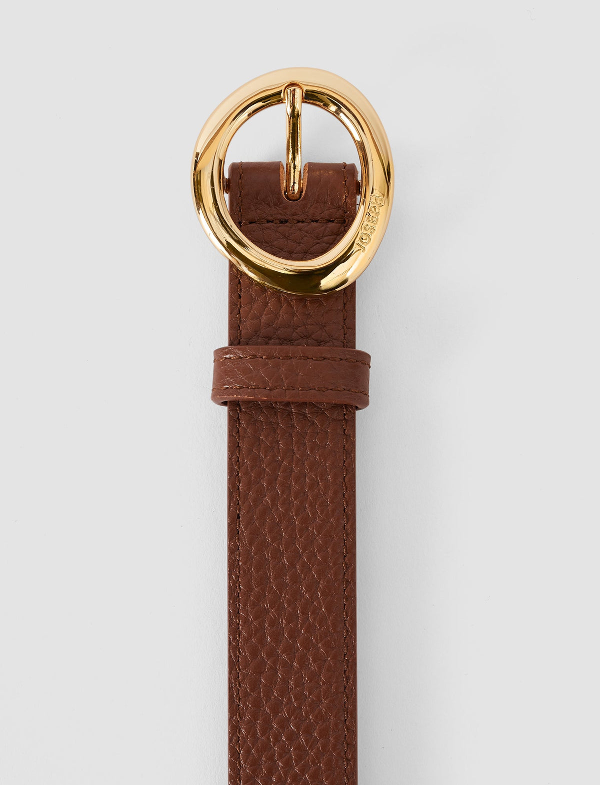 RENE ACC TEXTURED BELT PATINA
