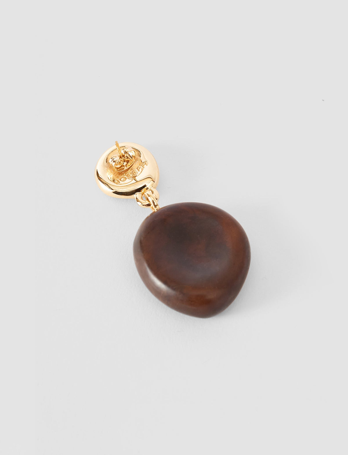 BEAN DROP RESIN EARRING