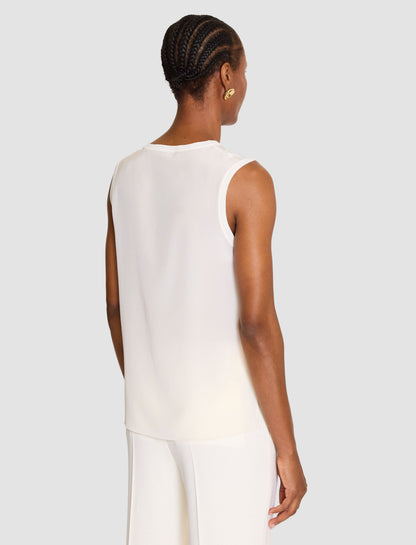 NEW BLEY TOP CREPE DE SOIE IVORY