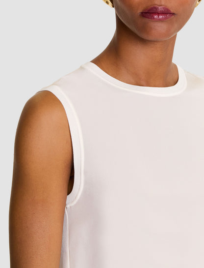 NEW BLEY TOP CREPE DE SOIE IVORY