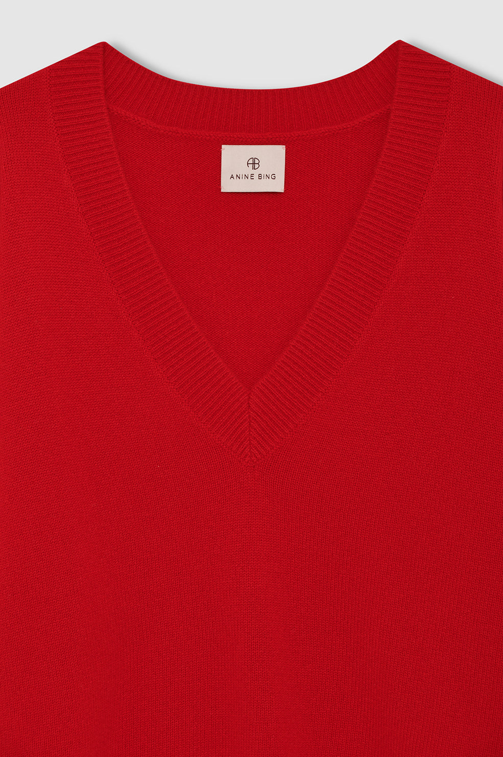 ANINE BING Lee Cashmere Sweater In Tango Red - image 4