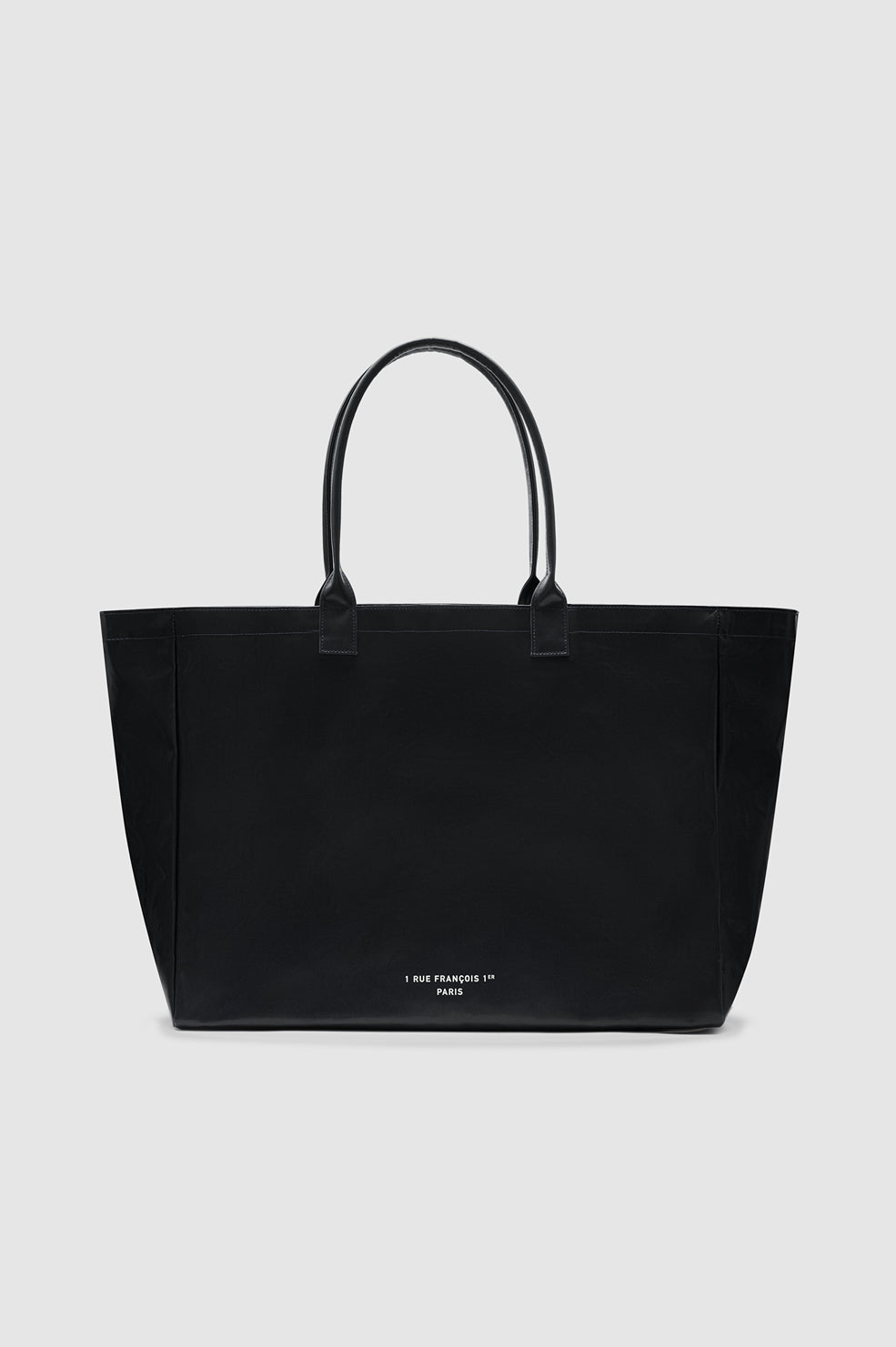 ANINE BING Leo Coated Canvas Tote In Black - image 3