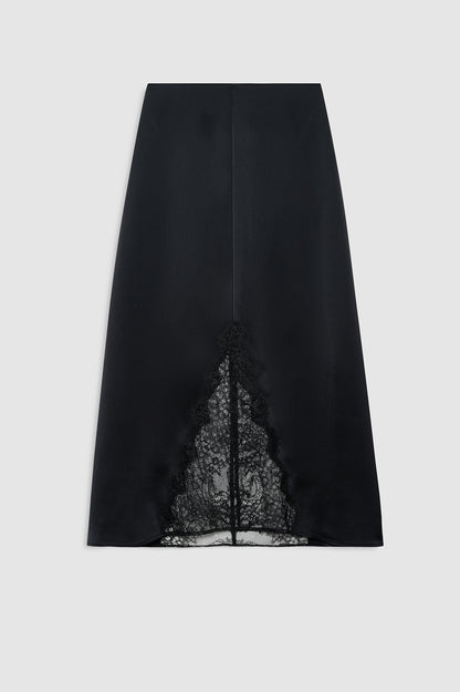 ANINE BING Malou Lace Midi Skirt In Black - image 2