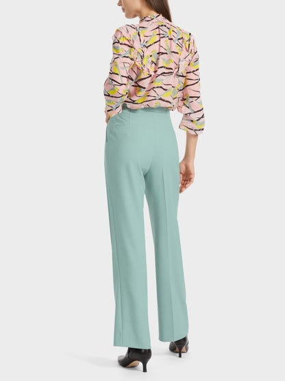 WIDE LEG CRINKLE EFFECT TROUSERS